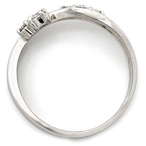 リング 指輪 ダイヤリング Pt900 シルバー 5石 5粒  中古