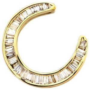 ペンダントトップ ダイヤ ペンダントトップ K18YG ゴールド ペンダントヘッド 18K 18金 750  中古