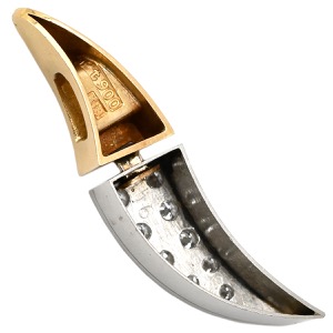 ペンダントトップ ダイヤ ペンダントトップ K18YG ゴールド ペンダントヘッド 18K 18金 750  中古