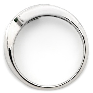 リング 指輪 エメラルド ダイヤモンド リング Pt900 シルバー グリーン 緑 プリンセスカット  中古