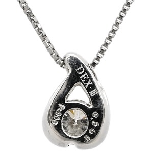 ネックレス ダイヤペンダント Pt900 シルバー 1P 1粒  中古