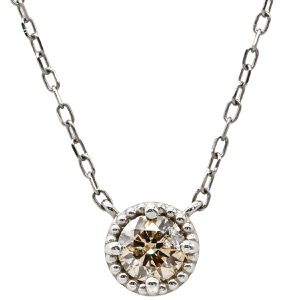 ネックレス ダイヤペンダント Pt900 シルバー 1P 1粒  中古