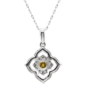 ネックレス ダイヤペンダント Pt950 シルバー 中古