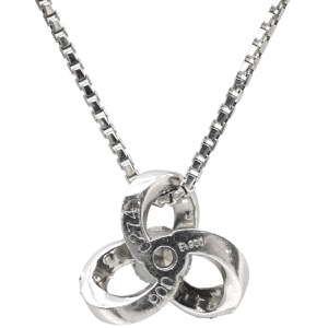 ネックレス ダイヤペンダント Pt900 シルバー 中古