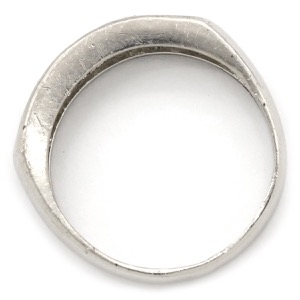 リング 指輪 ダイヤリング Pt900 シルバー 一文字 5P  中古