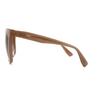 ミュウミュウ サングラス バタフライシェイプ 54□19 プラスチック ピンク ブラウンレンズ  SMU08U 中古