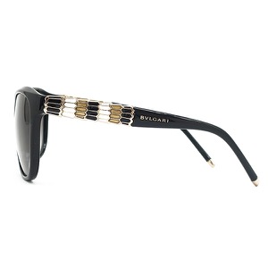 ブルガリ サングラス セルペンティ 57□16 プラスチック ブラック 黒 グラデーションレンズ 8104 中古