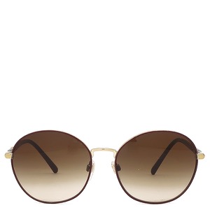 バーバリー サングラス ラウンドシェイプ 56□17 プラスチック ワインレッド ブラウングラディエント  BE3094 中古