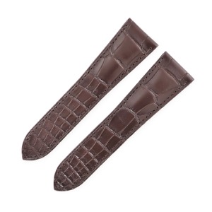 カルティエ 腕時計パーツ 純正 クロコダイル ブラウン 未使用 替え クロコ ベルト バンド ストラップ Dバックル用 26ｍｍ ブラウン 茶  中古