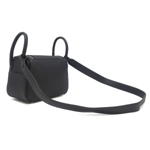 エルメス ショルダーバッグ リンディ 2 ミニ 20 トリヨンクレマンス ブラック未使用 黒  中古