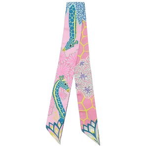 エルメス スカーフ ツイリー シルク ピンク 【THE THREE GRACES/三美神】  中古