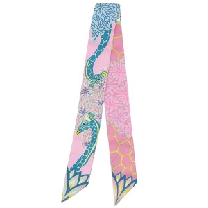 エルメス スカーフ ツイリー シルク ピンク 【THE THREE GRACES/三美神】  中古