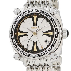 セイコー ガランテ スプリングドライブ GMT 美女と野獣 SBLA061 5R66-0AV0 デイト ギヨシェ 限定 自動巻き