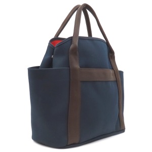 エルメス 2WAYバッグ サックドパンサージュ グルーム コットン ネイビー 紺 ショルダー トート  中古