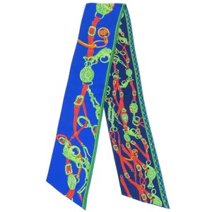 エルメス スカーフ マキシツイリー シルク マルチカラー 【BRIDES de GALA/式典用馬勒】  中古