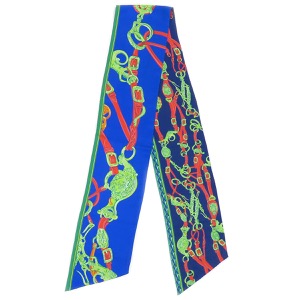 エルメス スカーフ マキシツイリー シルク マルチカラー 【BRIDES de GALA/式典用馬勒】  中古