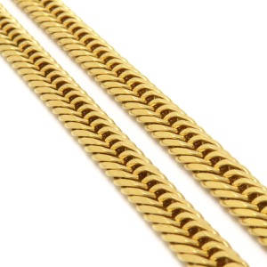 喜平 ネックレス K18 18金 50.3cm 30.3g 8面 トリプル K18YG ゴールド 造幣局検定マーク ※ショッピングローン対応していません   中古
