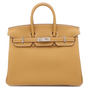 エルメス ハンドバッグ バーキン25 トゴ ブラウン 茶  中古