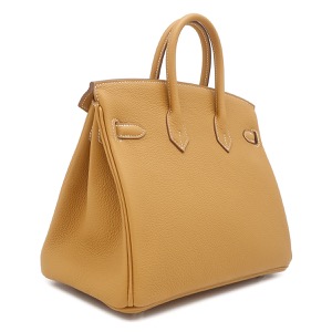 エルメス ハンドバッグ バーキン25 トゴ ブラウン 茶  中古