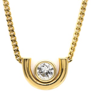 ネックレス ダイヤペンダント K18YG ゴールド 750 18K  中古