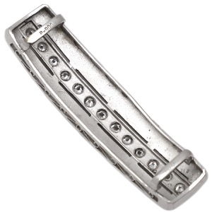 アクセサリー 帯どめ ダイヤ Pt900 シルバー Pm900  中古