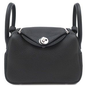 エルメス ショルダーバッグ リンディ 2 ミニ 20 トリヨンクレマンス ブラック未使用 黒  中古