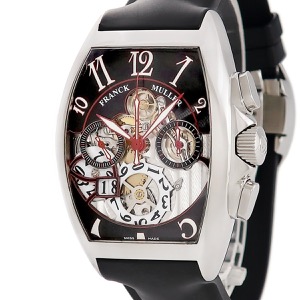 フランクミュラー トノウカーベックス クロノグラフ ビッグデイト 8083CCGDFO ギョウシェ ブラック 自動巻き