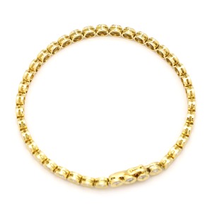 ブレスレット テニスブレスレット K18YG ゴールド ダイヤブレス  中古