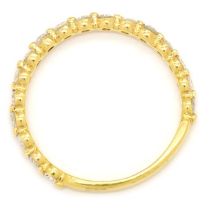 リング 指輪 ダイヤリング  K18YG ゴールド 一文字 750 18K  中古