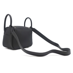 エルメス ショルダーバッグ リンディ ミニ 20 トリヨンクレマンス ブラック未使用 黒  中古