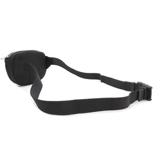 バーバリー ボディバッグ スモール ロゴプリント キャノン バムバッグ ナイロン ブラック 黒  中古