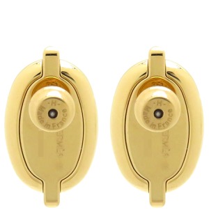 エルメス ピアス ミニマイヨン GP ブラック シェーヌダンクル 黒  中古