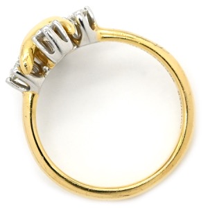 ティファニー リング 指輪 ジャン シュランバージェ  K18YG ゴールド 4Pダイヤ 750  中古