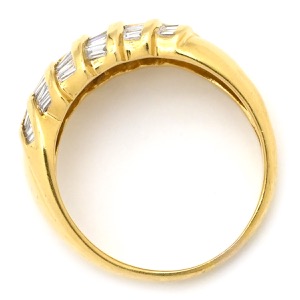 リング 指輪 ダイヤリング K18YG ゴールド 中古