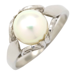 TASAKI リング 指輪 パールリング Pt900 シルバー 真珠   中古