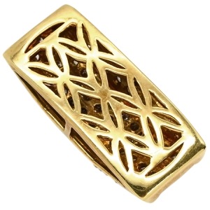 ペンダントトップ ダイヤ K18YG ゴールド ネックレストップ  中古