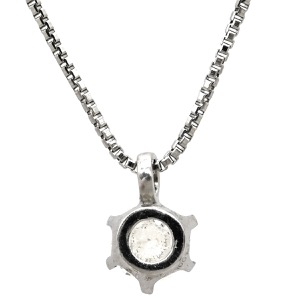 ネックレス ダイヤペンダント Pt900 シルバー 1P 1粒  中古