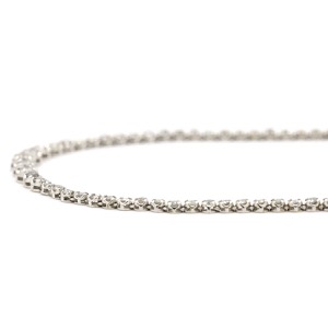 ネックレス テニスネックレス K18WG シルバー 中古