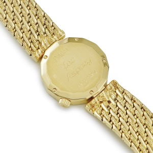 ピアジェ アスプレイ 4276P32S メーカーOH済 K18YG無垢 純正ダイヤ ルビー エメラルド ヴィンテージ 手巻き