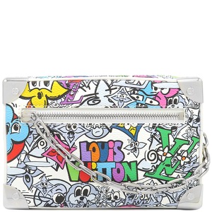 ルイヴィトン ショルダーバッグ ミニ ソフトトランク ホワイト 白 マルチカラー  M82008 中古