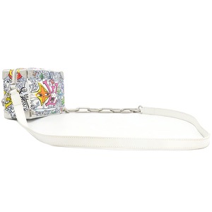 ルイヴィトン ショルダーバッグ ミニ ソフトトランク ホワイト 白 マルチカラー  M82008 中古