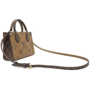 ルイヴィトン 2WAYバッグ オンザゴー BB モノグラムキャンバス ブラウン 茶 ショルダー ハンドバッグ  M46839 中古