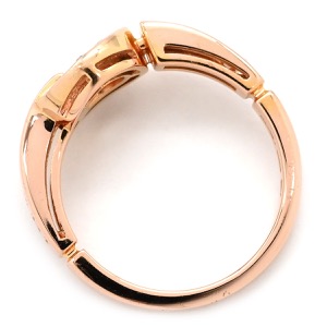 ブルガリ リング 指輪 ブルガリ・ブルガリ リング K18PG ゴールド Au750 18K 18金 PG パヴェダイヤ 347896 中古