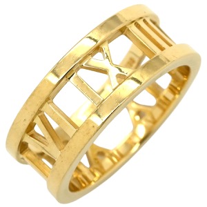 ティファニー リング 指輪 アトラス オープンリング K18YG ゴールド T&Co.  中古