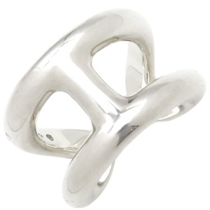 エルメス リング 指輪 オスモズ GM シルバー925 シルバー #55(JP15) アクセサリー AG925 Hモチーフ  中古