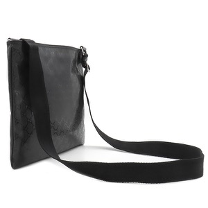 グッチ ショルダーバッグ GGインプリメ ショルダーバッグ PVC ブラック 黒  201446 中古