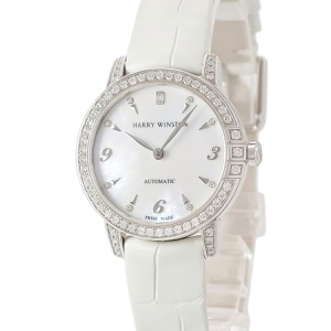 ハリーウィンストン ミッドナイト オートマティック 29mm MIDAHM29WW001 K18WG無垢 純正ダイヤ 自動巻き