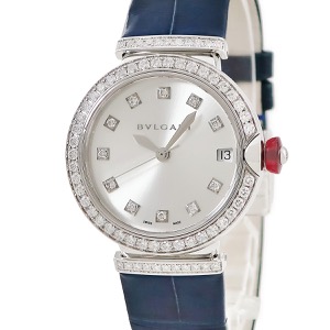 ブルガリ ルチェア LVCEA LUW33C6GDLD/11 K18WG無垢 純正ダイヤ シルバー デイト 自動巻き