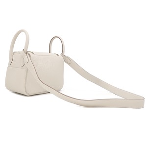 エルメス ショルダーバッグ リンディ 2 ミニ 20 トリヨンクレマンス ホワイト未使用 オフホワイト  中古