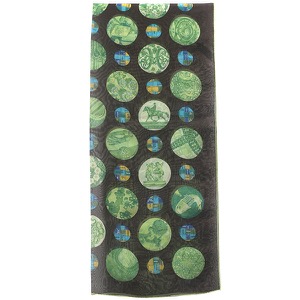 エルメス ストール レクタングル シルク ブラウン 【POIS de SOIE】  中古